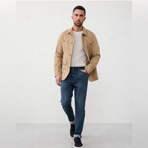 Banana Republic The Traveler Men's Blue Straight Slim Jeans 34 X 32